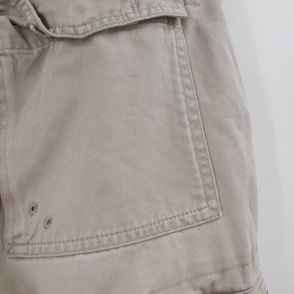 Y2K Abercrombie & fitch cargo pants Men's 32 34x29 flat front distressed cotton - Picture 11 of 16